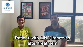 Patient with MND improves after treatment at Plexus|Motor neuron disease |ALS| MND treatment