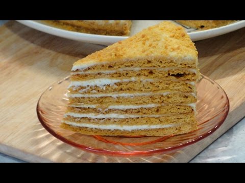 Видео рецепт Медовый торт простой
