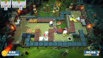Overcooked! 2【World Record 4P】Level 4-3 (2300) by OverPanicked