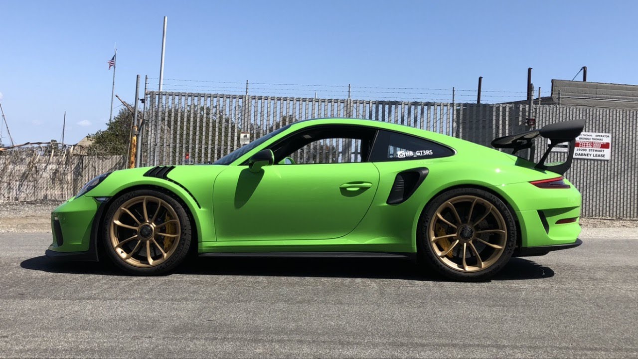 PORSCHE GT3RS LAUNCH CONTROL BURNOUT YouTube