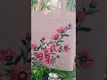 Handpainted Floral Tote #Handpainted flowers