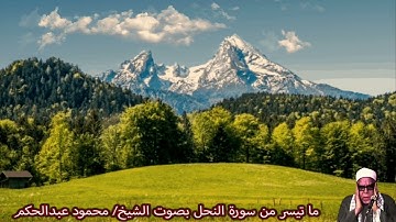 ما تيسر من سورة النحل بصوت الشيخ/ محمود عبدالحكم
