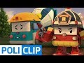 I'll break the concrete with a drill! | Robocar Poli Rescue Clips