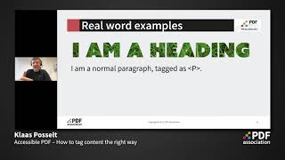 Accessible PDF – How to tag content the right way (Klaas Posselt)