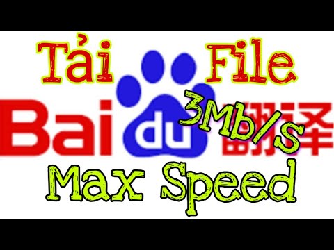 Cách tải file, download max speed Baidu 2020 mới nhất 2023