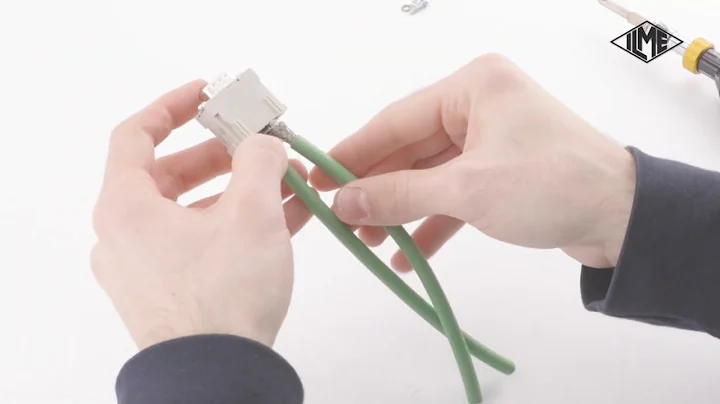 ILME MIXO D-SUB modular insert for 2 cables - assembly tutorial