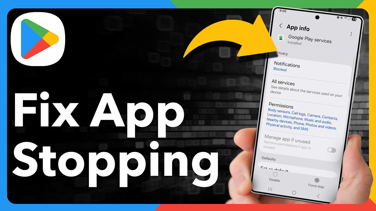 How To Fix Google Play Services If It Keeps Stopping - YouTube