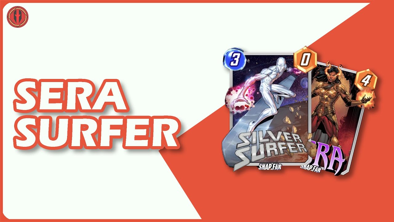 Marvel Snap - Sera Surfer, featuring Werewolf By Night