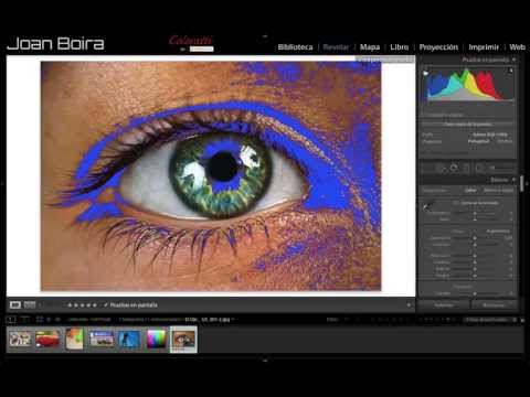 Pruebas en pantalla de Lightroom