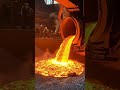 Steel Mill Furnace Pouring Molten Iron#Sparks Flying#Spectacular Scene#Steel Production