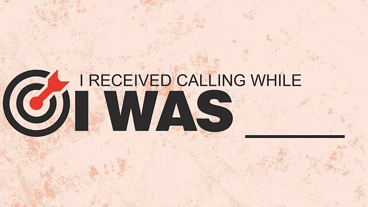 The Point of Purpose // I Received Calling While I...