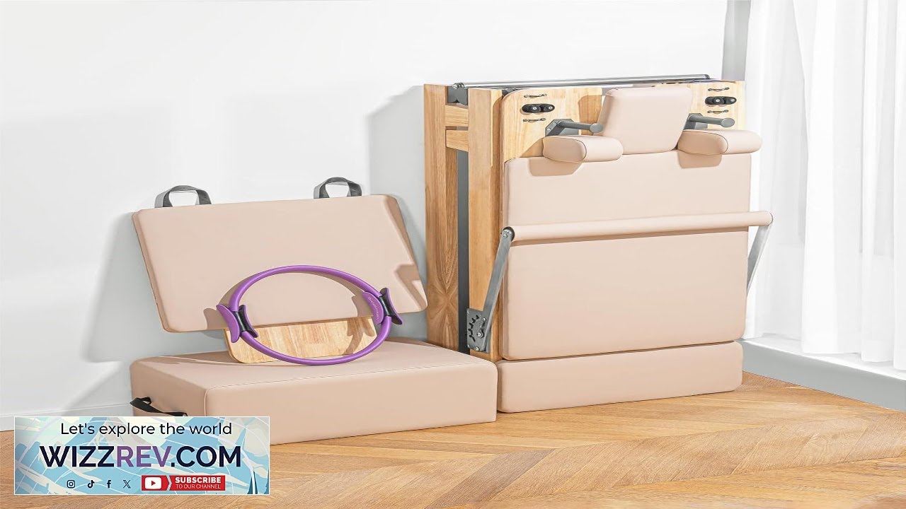 LeisureKing Pilates Reformer Machine Quick Assembly Studio Grade Pilates Equipment for Gym