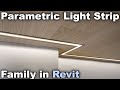 Ceiling Light Strip Family in Revit Tutorial