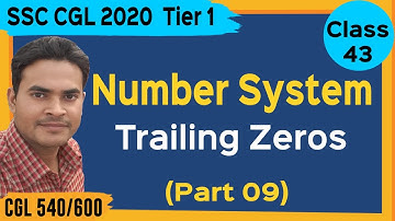 Trailing Zeros in factorial | Number System for SSC CGL (Part 09) | OpenCourse