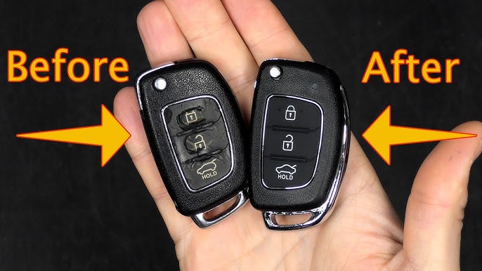 Hyundai i10 Schlüssel Batterie Wechseln, Tauschen, HD