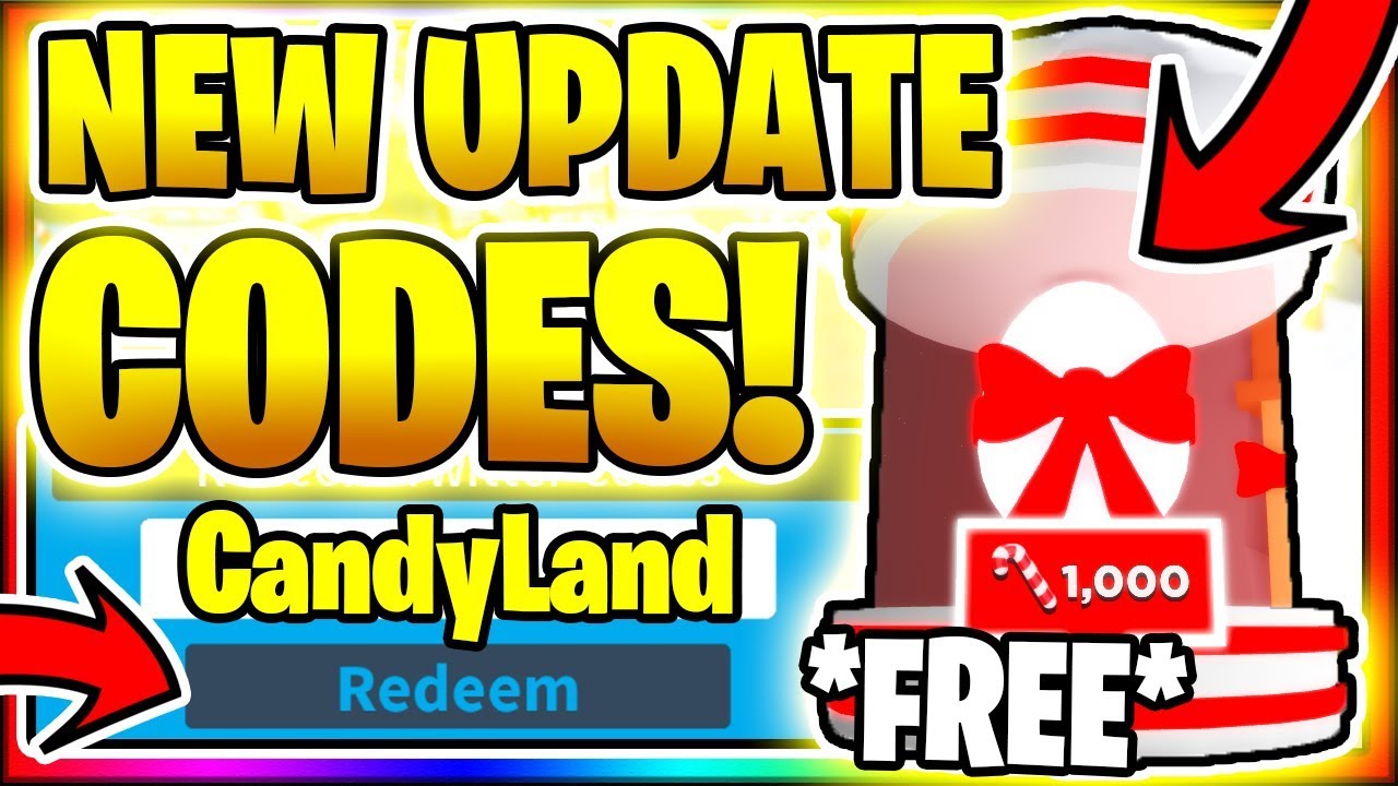 All New Secret Op Working Codes Candy Land Area Roblox