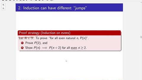 Into to Proofs - Induction Variations part 1/2