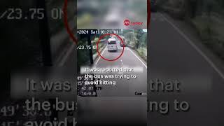 Bus swerves and crashes into trees at Sentosa Gateway bridge