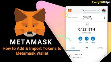 How to Add Custom Tokens to Metamask Wallet (Import Token to Metamask)