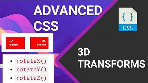 9.Advanced CSS 3D Transform in hindi | In Detail With Examples
