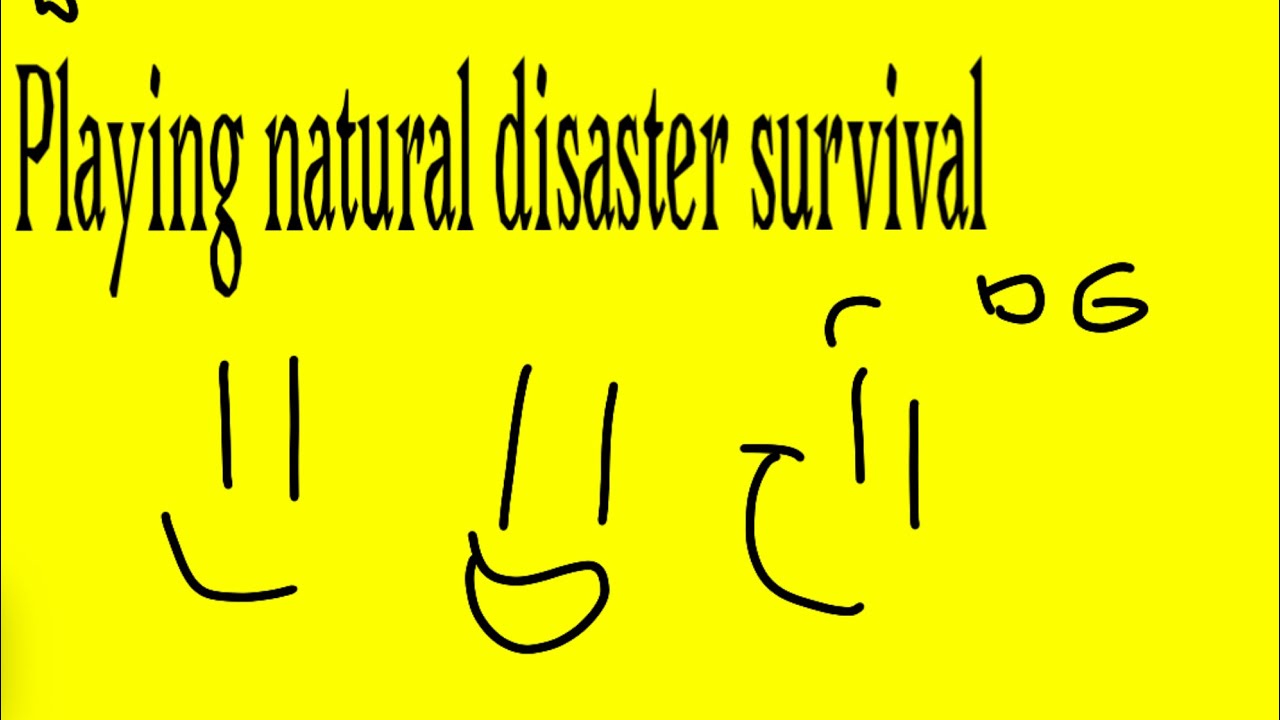 Playing Natural Disaster Survival 