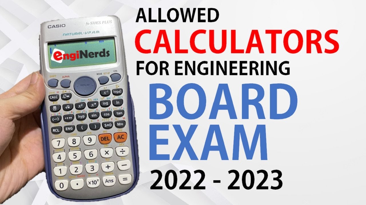 ALLOWED CALCULATORS IN BOARD EXAM BY PRC PART 4 2022 2023