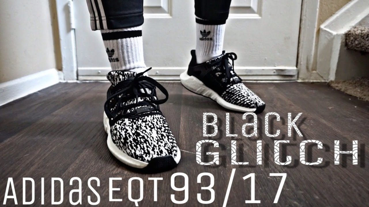 Adidas EQT 93/17 Black Glitch Review 
