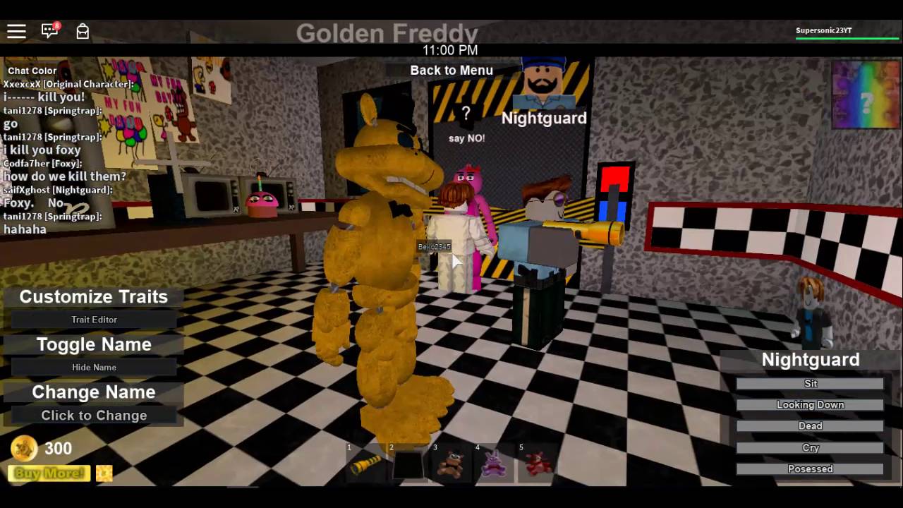 Five Night At Freddy S Robloxenganchado A Este Juego Jugando La Noche Y Foxy - 