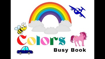 colors busy book||Toddler learning folder || kids activity book at home||Toddler Color activity book