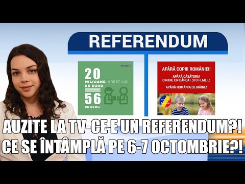Video: Ce este un referendum și când are loc