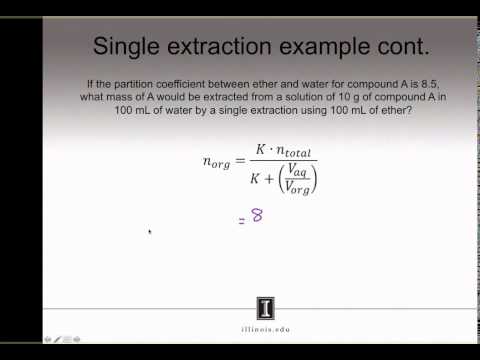 Acid Base Extraction - Calculations