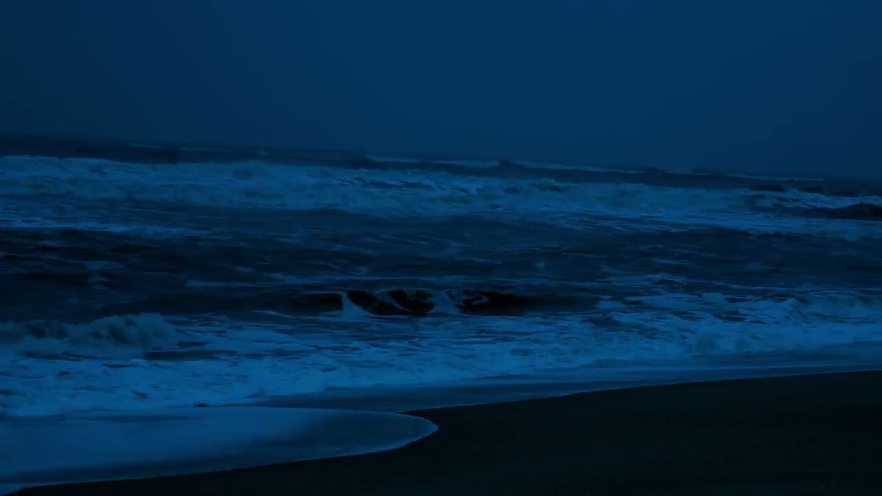 Serene Sleep With Ocean Waves Sounds Rolling Waves For Relaxation  Sleep At Night