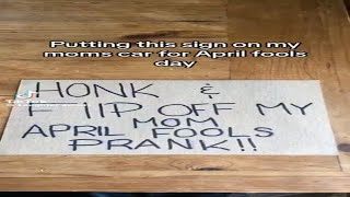 Epic April Fool’s Prank: Mom’s Car Gets Honked and Flipped Off! #AprilFools #Pranks #ViralVideo