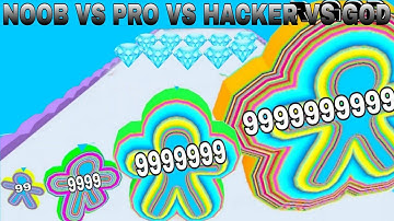 NOOB VS PRO VS HACKER VS GOD  in Layer Runner (iOS version)