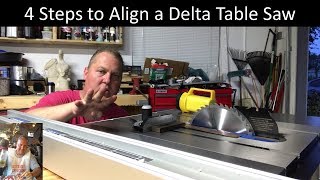 4 steps to align a Delta table saw by Nix4me 39,284 views 6 years ago 20 minutes