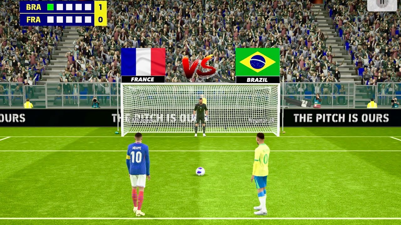 eFootball | Франция — Бразилия: серия пенальти | Лучшие моменты матча FRA — BRA