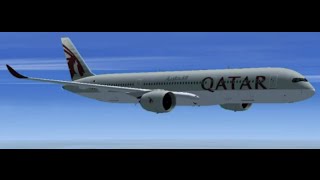 FSX Qatar A350 Singapore to Doha