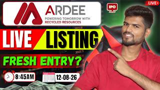 Ardee Industries IPO Live Listing 🔥 | Hold or Sell | Fresh Entry