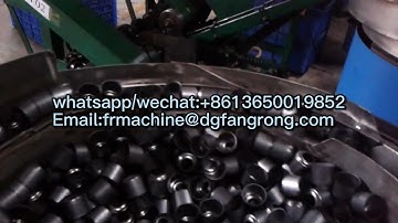 Fully automatic thread rolling machine for lamp base