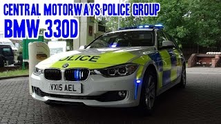 BRAND NEW UK Motorways Police BMW 330d on blue lights