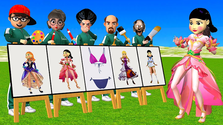 Scary Teacher 3D vs Squid Game - Squid Girl Dressing Room Long Dress Drawing Challenge Who Boss
