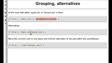 Beginner Perl Maven tutorial: 9.1 - Regex alternatives