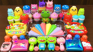 Relaxing with Piping Bags | Mixing Random Things Into Slime | Satisfying Slime Smoothie Videos #449