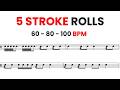 5 Stroke Roll Exercise Snare Drum Rudiment Practice mp3