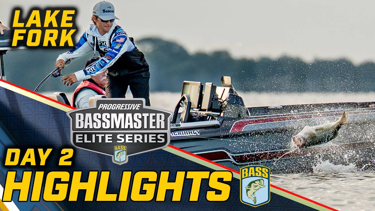 Highlights: Day 2 of Bassmaster ELITE at Lake Fork