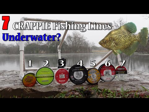 Ultralight Fishing LINE! Underwater! This will help you catch more fish!  Crappie Line! Bluegill Line 