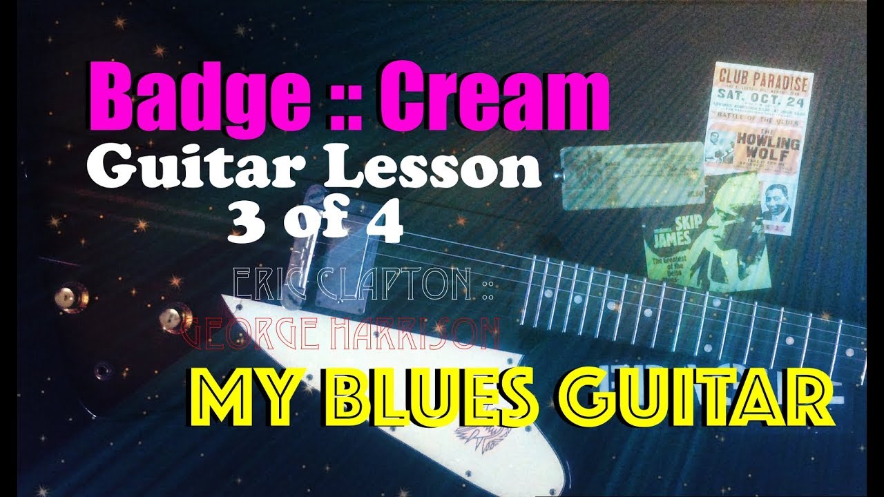 How to Play the Lead Guitar Licks in BADGE by CREAM Guitar Lesson Eric