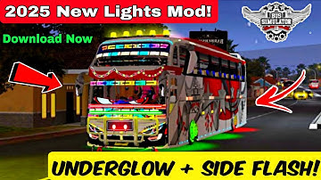 How Add Lighting Mod in Bus Simulator Indonesia 2025 | Realistic Neon Lighting in BUSSID v4.3.4