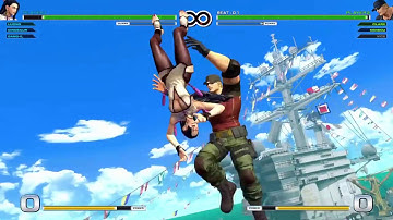 kof 2016 kof 14 kof xiv ps4 The King of Fighters XIV luong dinosaur gang-il vs clark vice kensou