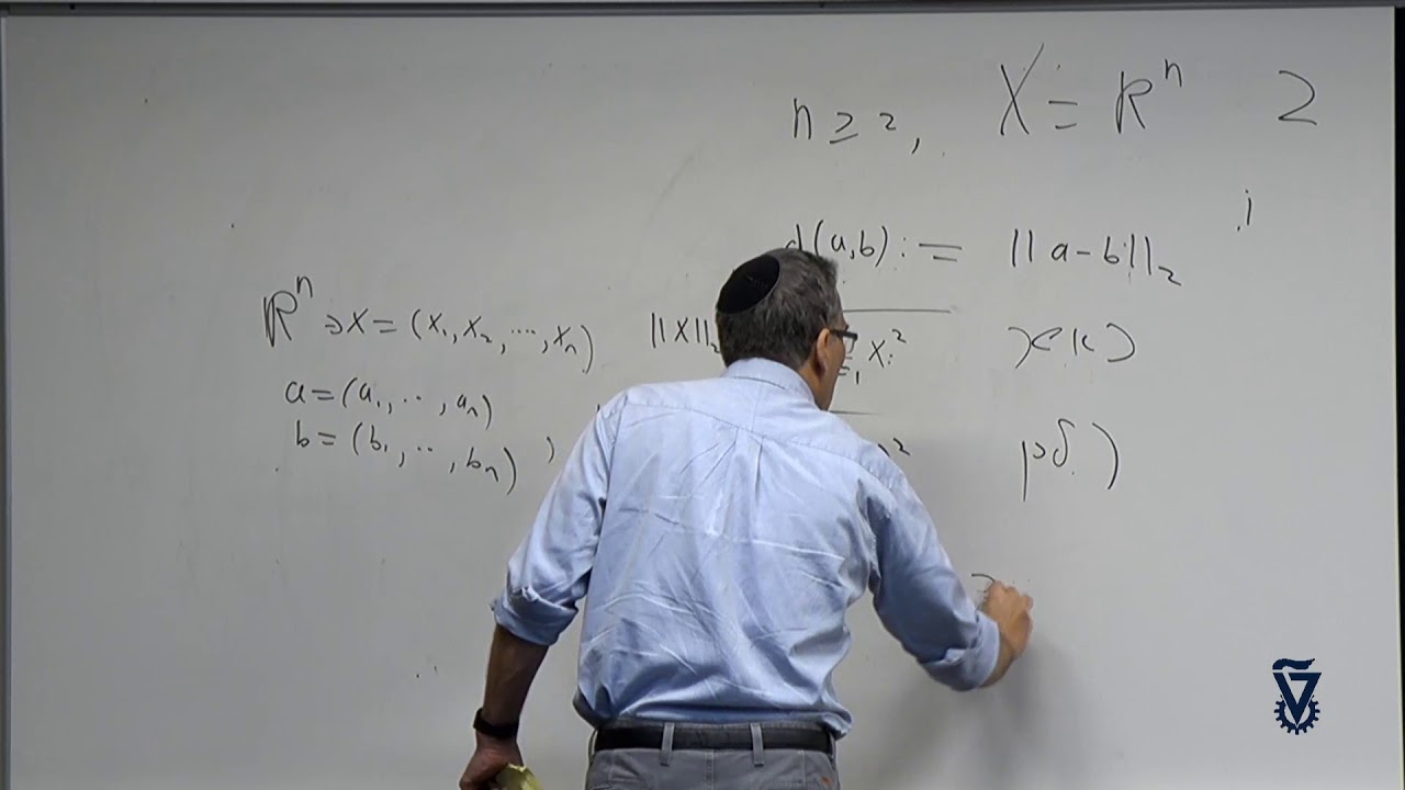 iit kharagpur 01 - מרחבים מטרים: הגדרות ודוגמאות